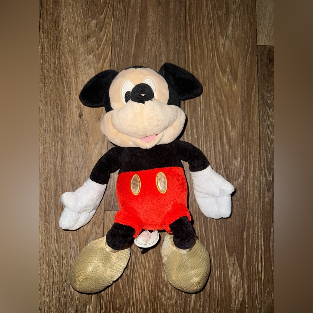 Disney Mickey Mouse Gold Shoes 2018 Stuffed Toy Doll